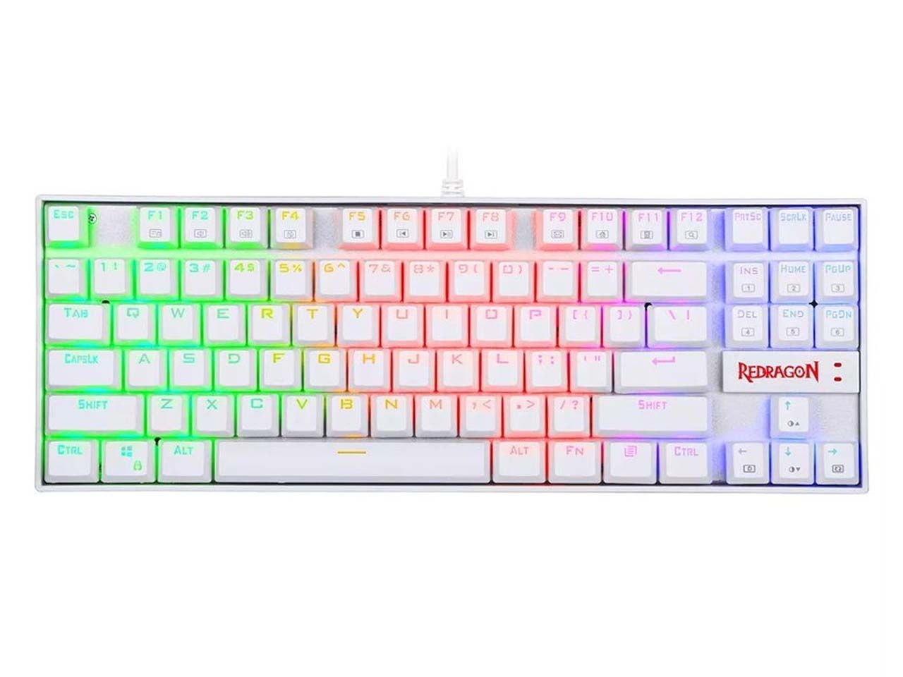 کیبورد مکانیکی ردراگون مدل Redragon Kumara K552 RGB White